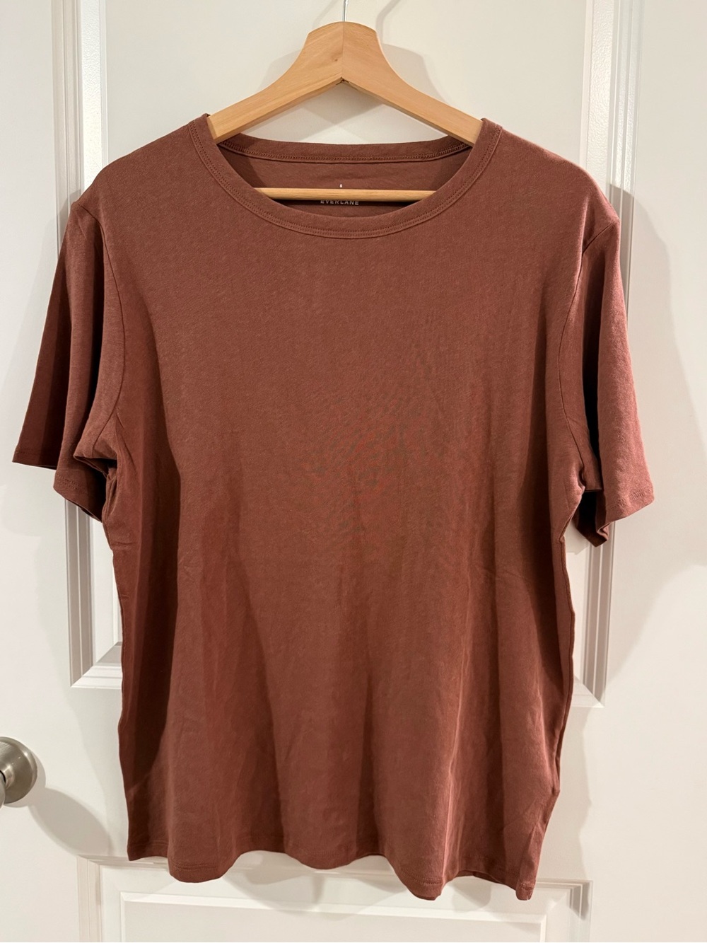 NWOT Everlane Men’s Brown Organic Cotton Basic Short Sleeve Tee Small